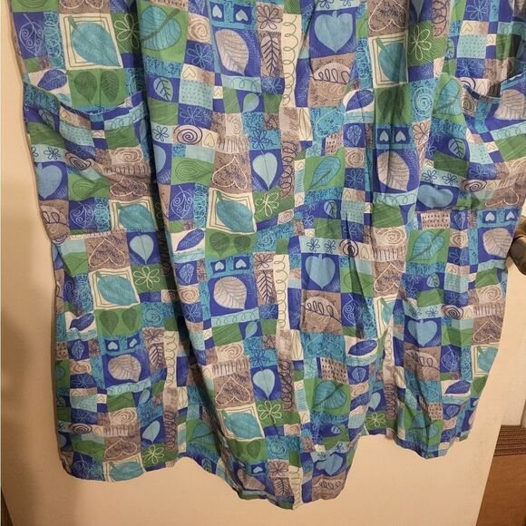 Only Necessities House Dress Lounge Wear Comfy Cool Print, Plus Size 1X - Picture 4 of 8